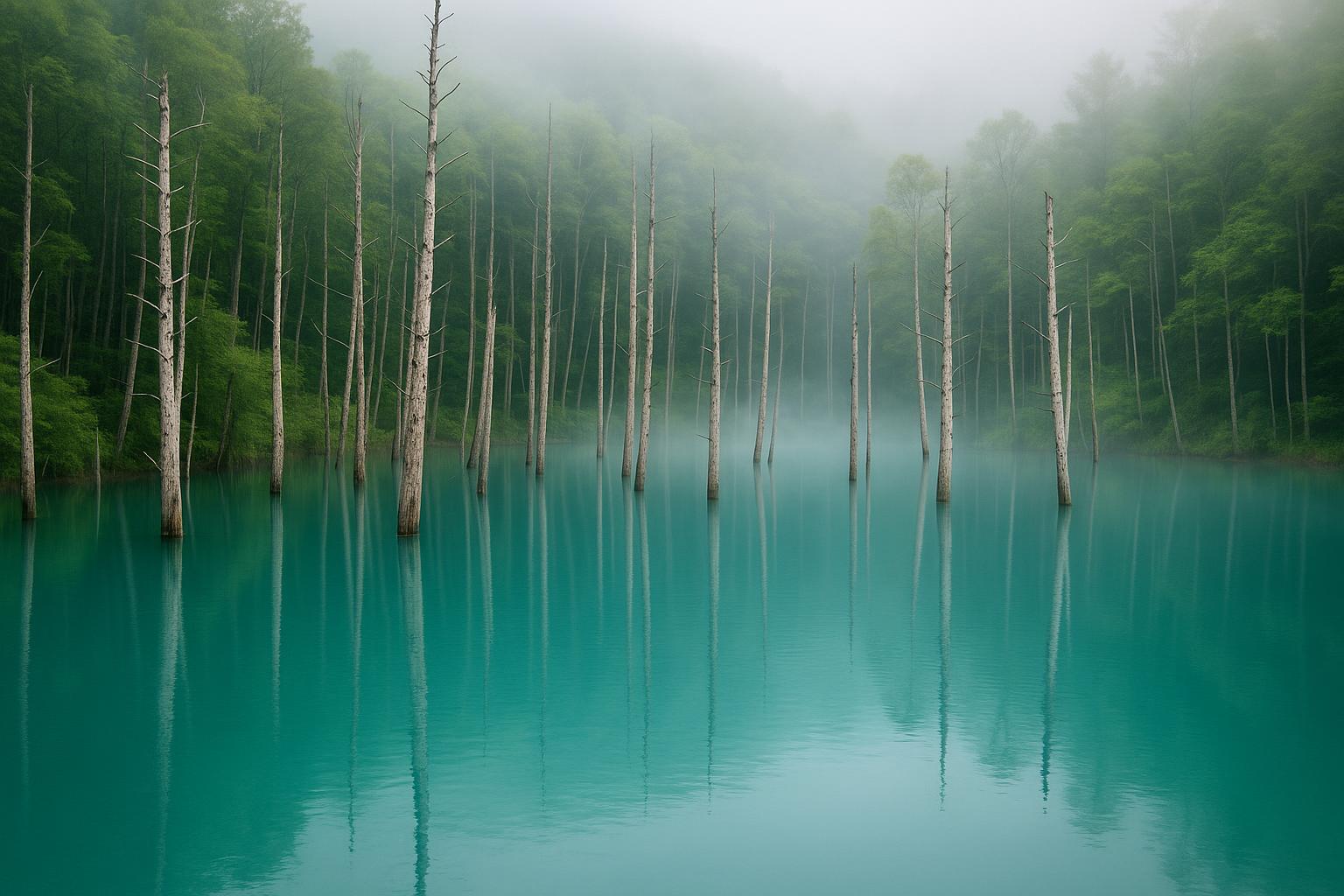 美瑛 青い池